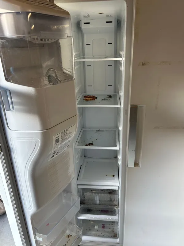 Dirty fridge interior